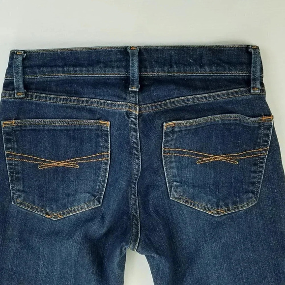 Gap 1969 26/2R Legging Women's Blue Denim Raw Hem/Slit Jeans Size 26X29 - Picture 7 of 11